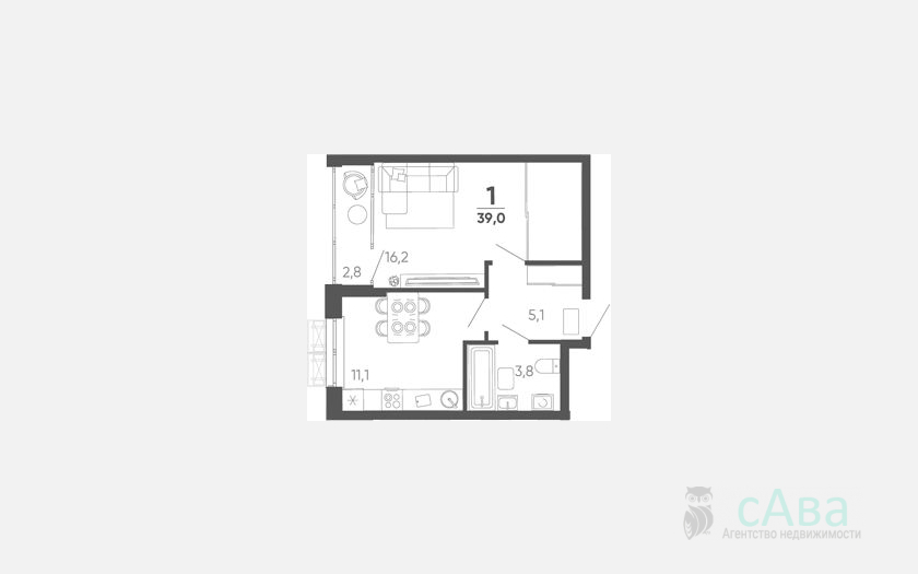 <span>Продается 1-комн. квартира,</span><span>36.20 м², 10/15 этаж </span> фото 0