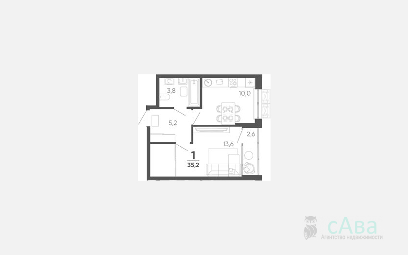 <span>Продается 1-комн. квартира,</span><span>32.60 м², 11/15 этаж </span> фото 0