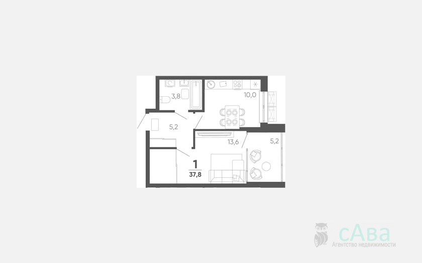 <span>Продается 1-комн. квартира,</span><span>32.60 м², 12/15 этаж </span> фото 0