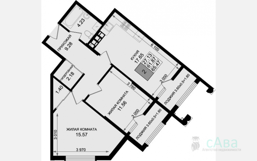 <span>Продается 1-комн. квартира,</span><span>48.53 м², 4/8 этаж </span> фото 8