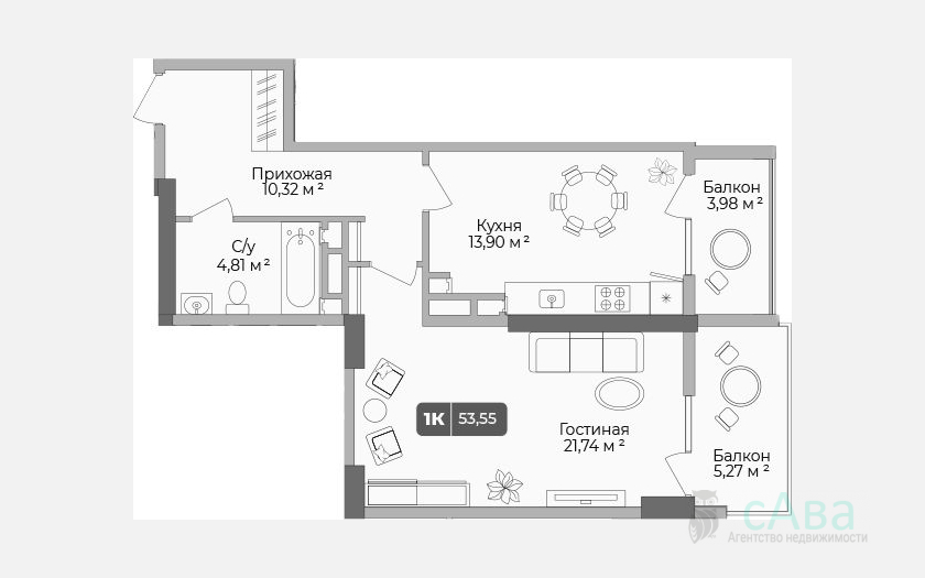 <span>Продается 2-комн. квартира,</span><span>64.24 м², 15/17 этаж </span> фото 8
