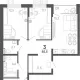 3-комн. квартира, 82.70 м², 4/15 этаж фото 0