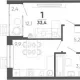 1-комн. квартира, 31 м², 15/15 этаж фото 0