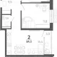 2-комн. квартира, 56.30 м², 3/15 этаж фото 0
