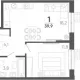 1-комн. квартира, 39.90 м², 14/15 этаж фото 0