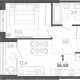1-комн. квартира, 33.80 м², 2/24 этаж фото 0