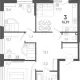 3-комн. квартира, 74.30 м², 2/24 этаж фото 0