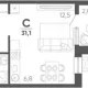 студия, 29.10 м², 12/15 этаж фото 0