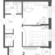 2-комн. квартира, 56.50 м², 14/15 этаж фото 0