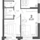 2-комн. квартира, 54.40 м², 3/24 этаж фото 0