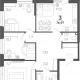 3-комн. квартира, 74.30 м², 20/24 этаж фото 0