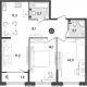 2-комн. квартира, 37.30 м², 15/18 этаж фото 2