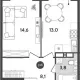 2-комн. квартира, 37.30 м², 16/18 этаж фото 3