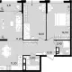 2-комн. квартира, 37.30 м², 14/18 этаж фото 1