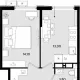 1-комн. квартира, 36 м², 15/18 этаж фото 1