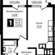 1-комн. квартира, 39.19 м², 17/18 этаж фото 3