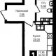 1-комн. квартира, 52.50 м², 17/18 этаж фото 2