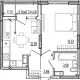 1-комн. квартира, 33.54 м², 9/9 этаж фото 0