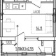 студия, 21.65 м², 5/9 этаж фото 0