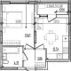 1-комн. квартира, 34.32 м², 1/9 этаж фото 0