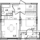 2-комн. квартира, 36.17 м², 6/9 этаж фото 0