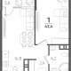 1-комн. квартира, 39.60 м², 9/9 этаж фото 0