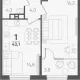1-комн. квартира, 39.30 м², 4/9 этаж фото 0