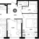 2-комн. квартира, 62.75 м², 2/9 этаж фото 0