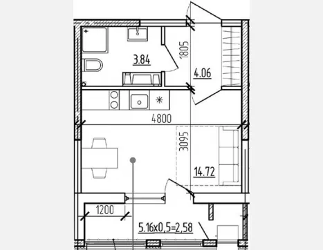 4-комн. квартира, 83.49 м², 1/9 этаж фото 2