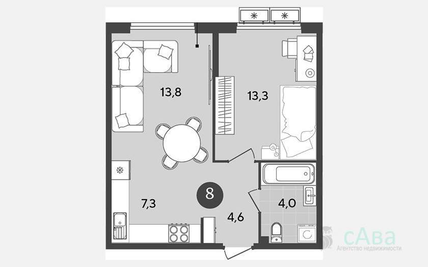 <span>Продается 2-комн. квартира,</span><span>43 м², 7/9 этаж </span> фото 0