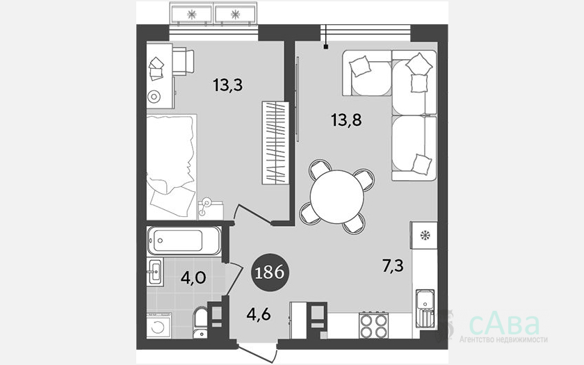 <span>Продается 2-комн. квартира,</span><span>43 м², 6/9 этаж </span> фото 0