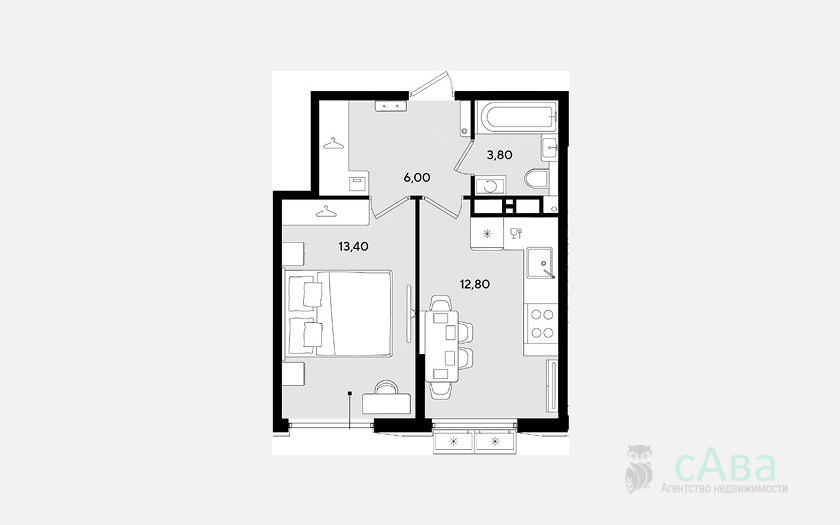 <span>Продается 1-комн. квартира,</span><span>36 м², 18/18 этаж </span> фото 0