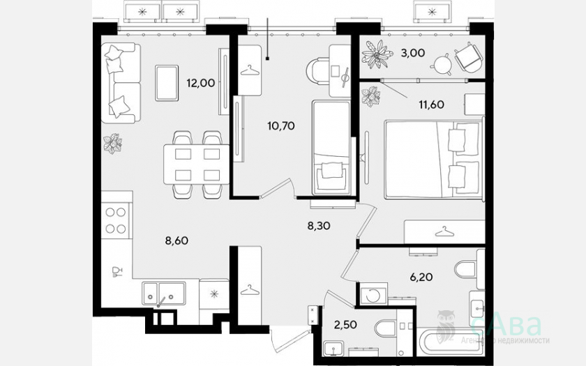 <span>Продается 3-комн. квартира,</span><span>59.90 м², 2/9 этаж </span> фото 0