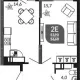 2-комн. квартира, 53.90 м², 20/23 этаж фото 0