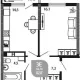 3-комн. квартира, 53.70 м², 18/23 этаж фото 0