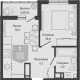 1-комн. квартира, 32.10 м², 22/24 этаж фото 0