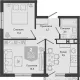 2-комн. квартира, 42.40 м², 24/24 этаж фото 0