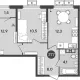 1-комн. квартира, 37.20 м², 17/18 этаж фото 2