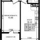 1-комн. квартира, 46.91 м², 3/8 этаж фото 0