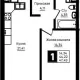 1-комн. квартира, 44.22 м², 2/18 этаж фото 0