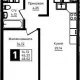 1-комн. квартира, 45.23 м², 13/18 этаж фото 0