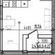 студия, 22.94 м², 4/9 этаж фото 0